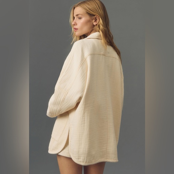 NWT Pilcro Gauze Open-Front Shirt - Picture 4 of 7